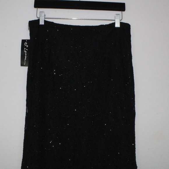 ⬇️$28 S. Levine Black Lace Skirt w/ sparkle shimmer - Picture 7 of 14